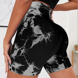 Short Legging Sport Femme Push Up Tie-Dye