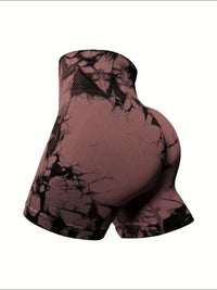 Short Legging Sport Femme Push Up Tie-Dye