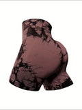 Short Legging Sport Femme Push Up Tie-Dye