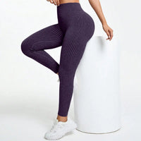 Legging femme Laine Texturé Effet Push Up Taille Haute