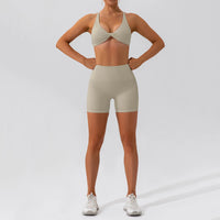 Ensemble Tenue de Sport Femme Crop Top