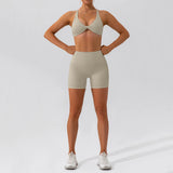 Ensemble Tenue de Sport Femme Crop Top