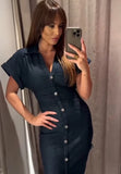 Robe Chemise Jean Femme