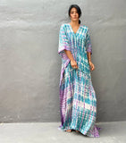 Caftan de Plage Motif Rayé