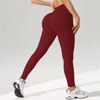 Legging femme Laine Texturé Effet Push Up Taille Haute