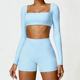 Ensemble Tenue de Sport Femme Crop Top