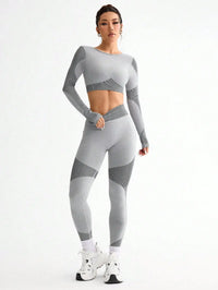 Ensemble Legging Femme Manches Longues Texturé