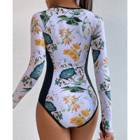 Maillot 1 Pièce Manches Longues Zippé
