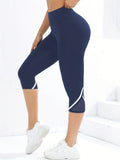Legging Court Femme Taille Haute Gainant