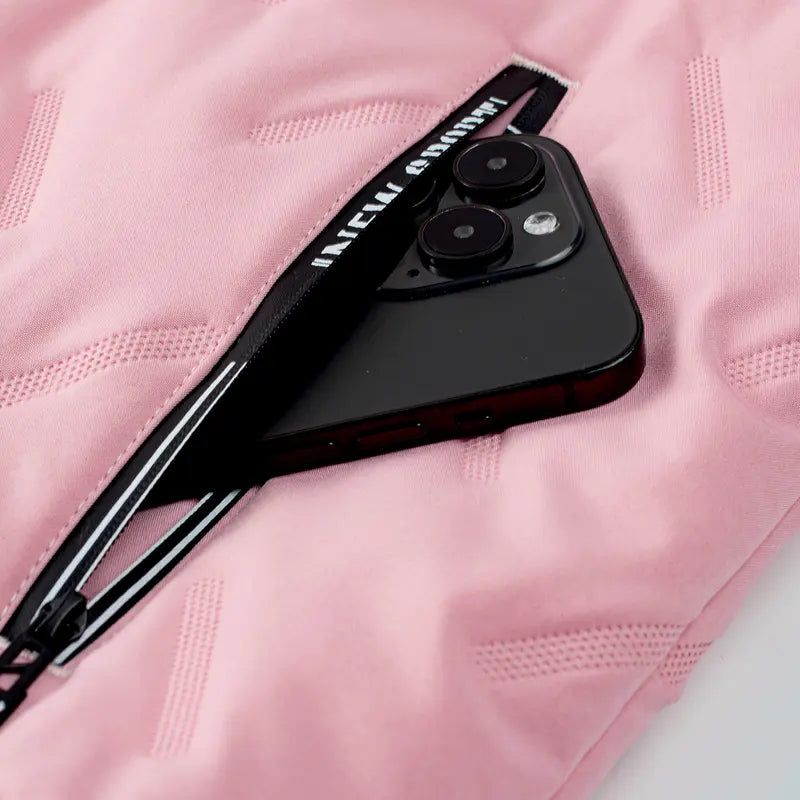 Veste matelassée femme rose col montant hiver 7