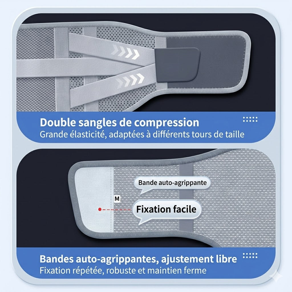 Ceinture Lombaire Compression Croisée