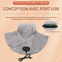 Collier Cervical Chauffant Massant Électrique