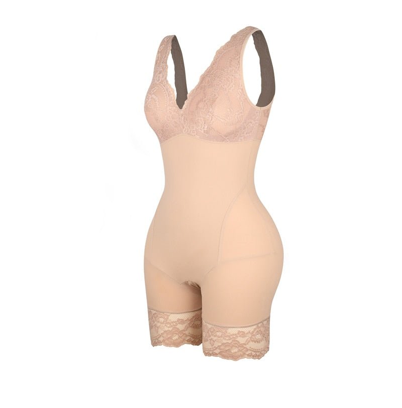 body en dentelle beige