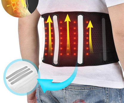 vue arrière de la ceinture lombaire thermique
