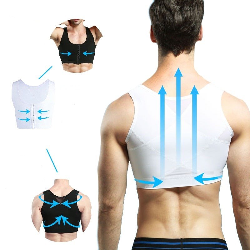 gaine gynecomastie vue de derrière