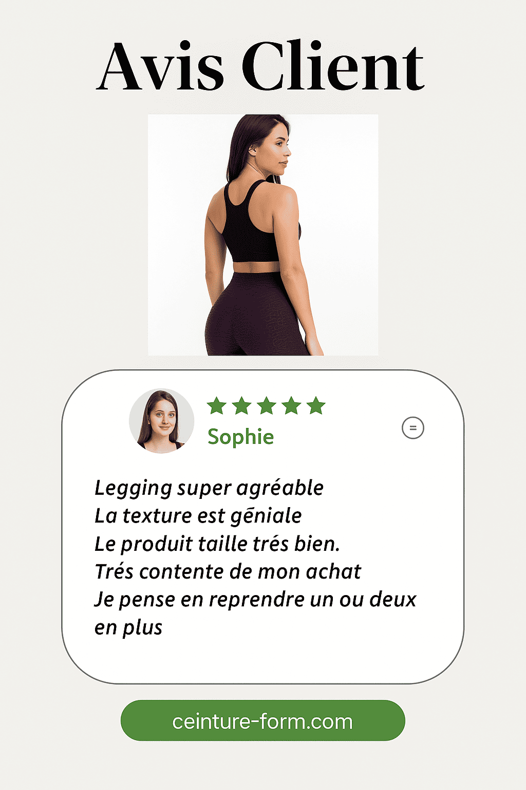 Legging Compression Anti Cellulite Femme porté par une femme, vue de dos, mettant en valeur la silhouette.
