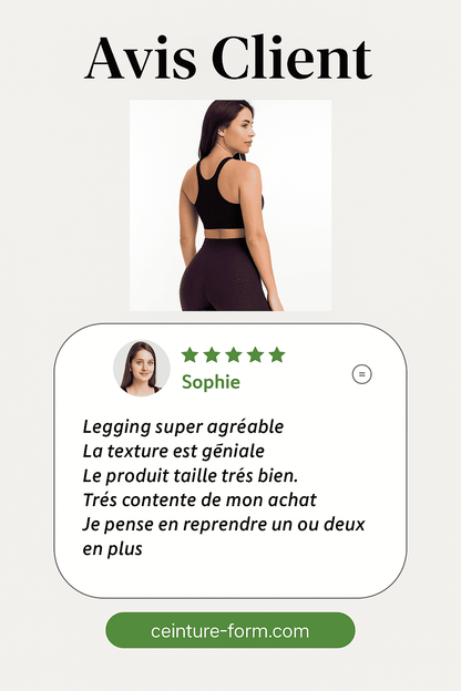 Legging Compression Anti Cellulite Femme porté par une femme, vue de dos, mettant en valeur la silhouette.