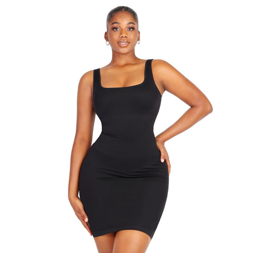 robe moulante noir qui affine