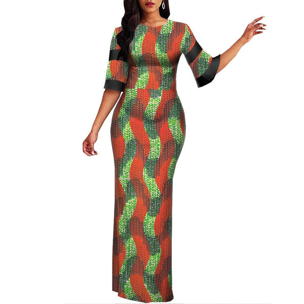 Robe africaine best sale wax grande taille