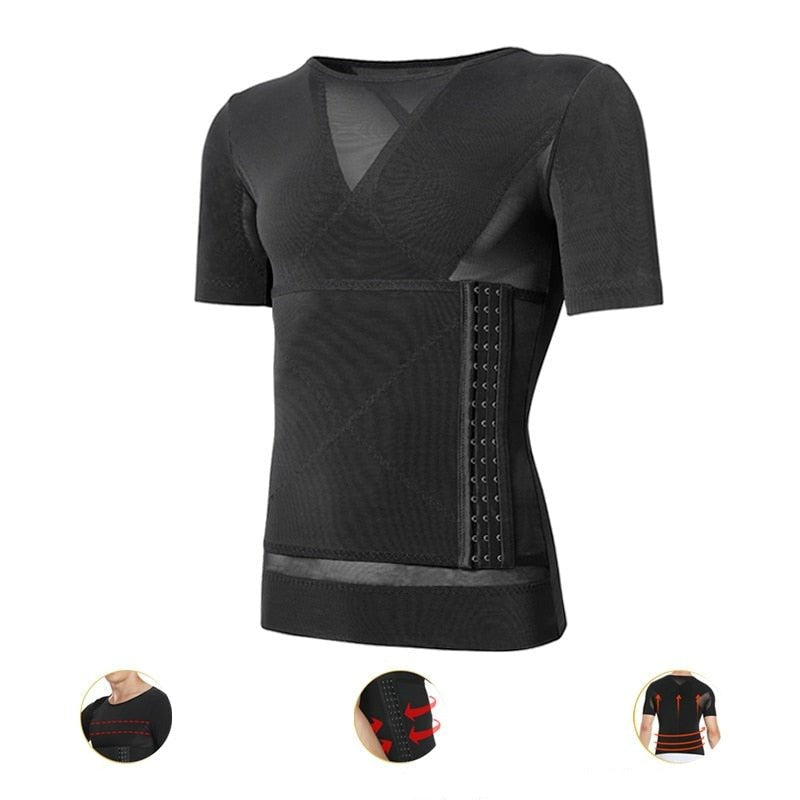 T-shirt Gainant Sculptant Femme Taille XL - Noir Neuf Sans étiquette