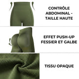 Legging 3D Compression Anti Cellulite Push-Up Taille Haute Effet Galbant & Stretch