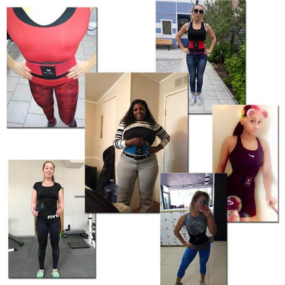 Femmes qui portent la ceinture top form