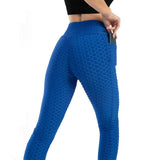 Legging anti cellulite avec poches bleu