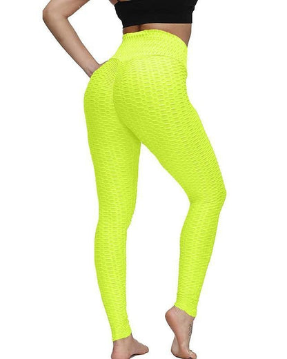 Legging anti cellulite grande taille fluo