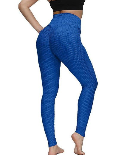 Legging anti cellulite grande taille bleu