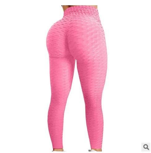 Legging anti cellulite grande taille rose