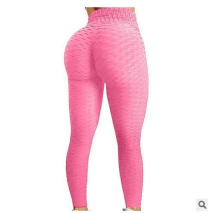 Legging anti cellulite grande taille rose