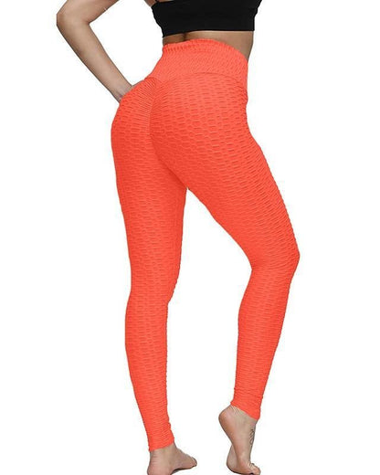 Legging anti cellulite grande taille orange