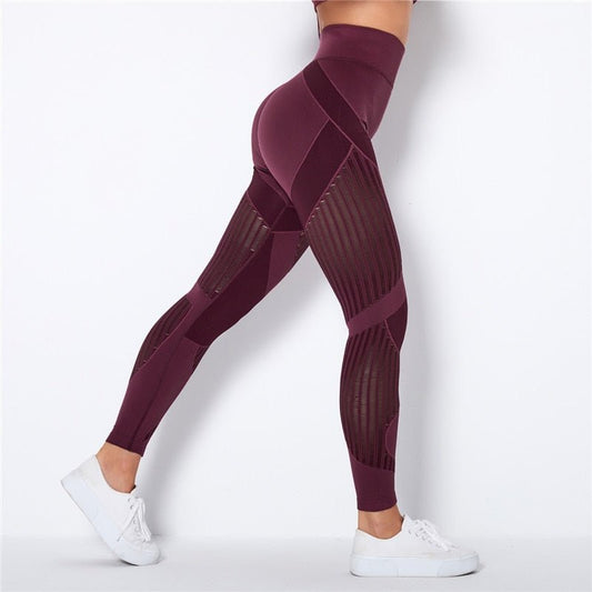 Legging compression anti cellulite femme bordeau