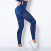 Legging compression anti cellulite femme bleu vue de droite