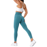 Legging gainant de danse bleu vert