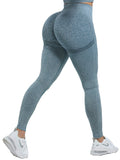 Legging gainant push up bleu gris