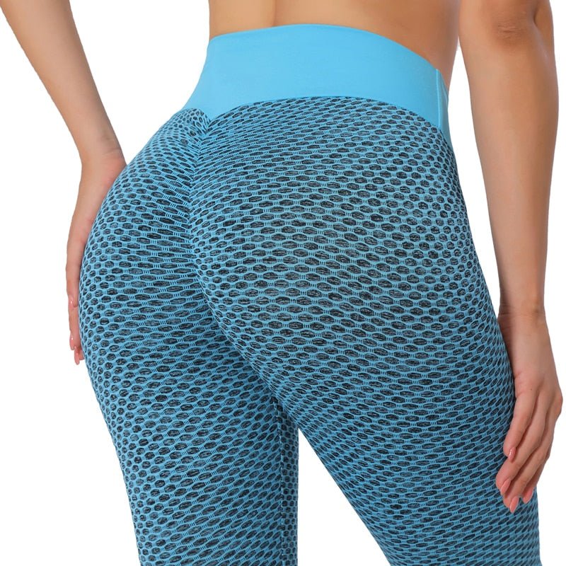 Legging massant anti cellulite bleu ciel