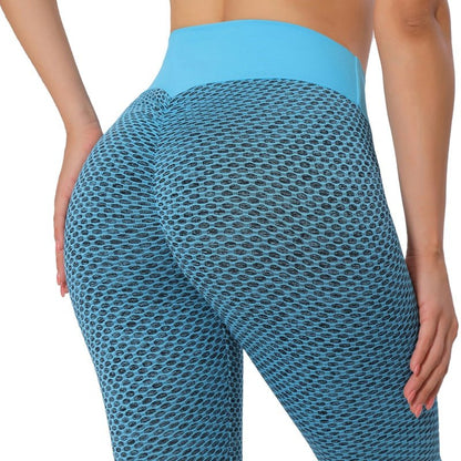 Legging massant anti cellulite bleu ciel