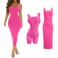 Robe Gainante Longue rose